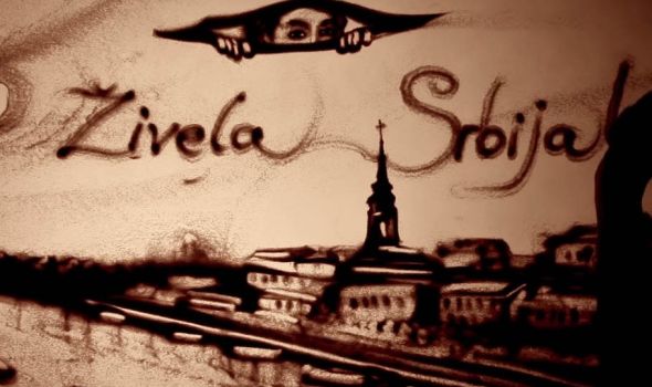 Peščana priča: Kako ruska umetnica Simonova vidi Srbiju i slika je u pesku