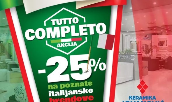 Dani Italije u salonima Keramike Jovanović: Iskoristite Tutto completo akciju! (FOTO)