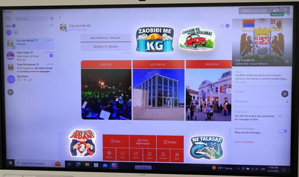 Kragujevac dobio interaktivnu platformu “City and Me Kg” i STIKERE na Viberu (FOTO)