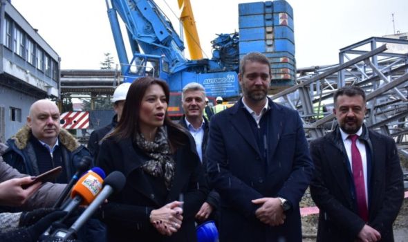 Ministarka Vujović obišla radove na montaži novih kotlova Energetike: "Rekonstrucija toplane jedna od najvećih zelenih investicija u Kragujevcu" (FOTO)