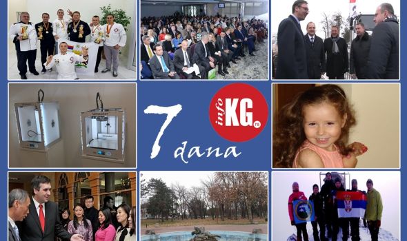 InfoKG 7 dana: Kina naše sidro, stiže 3D štampač, Muzej na otvorenom, podrška Teodori, Kragujevčani na vrhu Balkana, mini “Srpski Davos”…