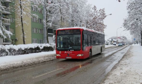 OVE linije javnog prevoza saobraćaju skraćeno zbog utabanog snega na kolovozu