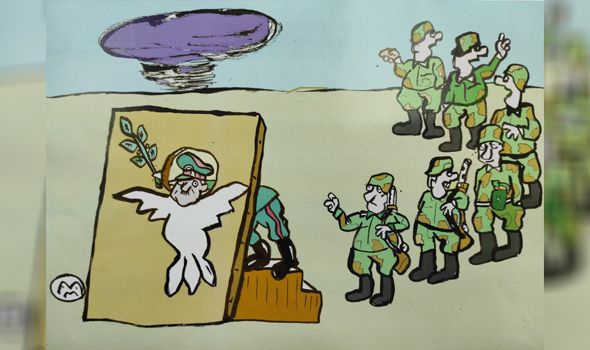 Karikatura Milete Miće Miloradovića proglašena najboljom na 22. Međunarodnom salonu antiratne karikature