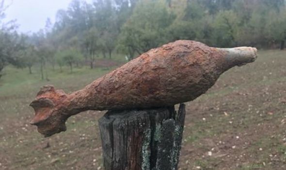 Uništena mina pronađena kod Kragujevca (FOTO)