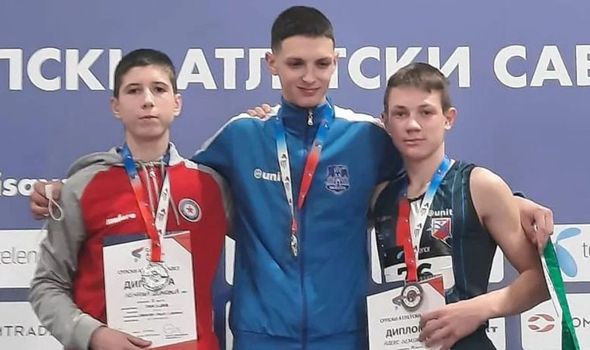 Atletičar Radničkog Nemanja Dimović osvojio dve medalje u Beogradu