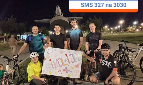 Divna priča o ljudima velikog srca: Biciklisti u Makedoniji vozili za Nikoliju, Srbija je na redu! (FOTO)