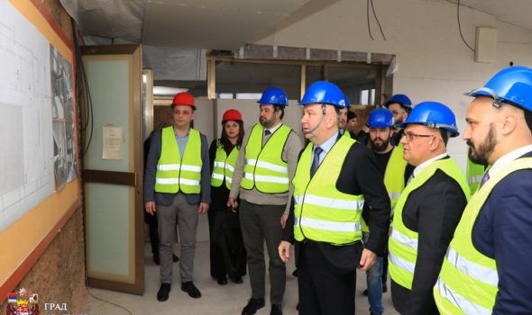 Ministar Popović obišao radove na izgradnji Startap centra, rok za završetak kraj marta
