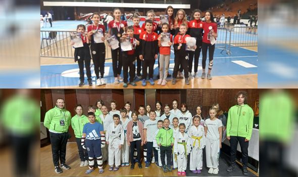 Kragujevačkim tekvondistima 25 medalja u Novom Sadu