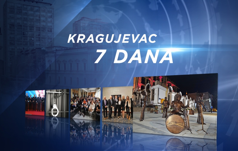 InfoKG 7 dana: Kočoviću zlatna plaketa, masna krađa, maratonski razgovor, zlatna medalja za kragujevačke naučnike, spomenik Smaku...